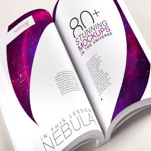 软封图书内页排版印刷效果预览PSD样机02 Softcover Trade Book PSD Mockup 02