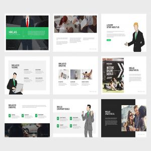 一款实用性强的企业宣传介绍PPT模板素材 Niklas : Powerpoint Presentation