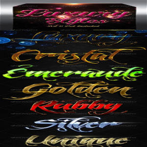 极强奢华系列photoshop图层样式下载[PSD]