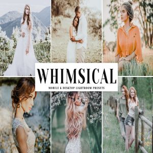 淡绿色调人像摄影后期处理LR调色预设下载 Whimsical Mobile & Desktop Lightroom Presets