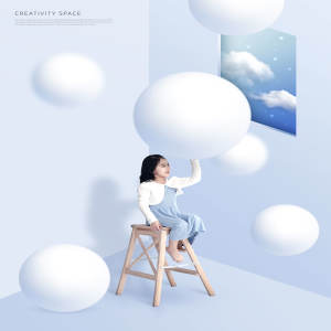 创意梦境儿童主题海报设计模板
