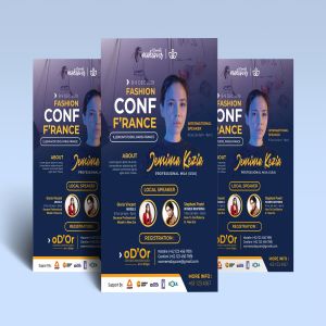 大型美容化妆主题会议宣传海报设计模板 Beauty Conference / Workshop Poster