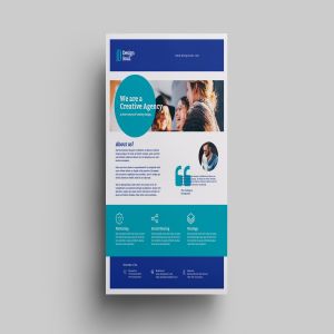 创意代理公司简介宣传单设计模板 Corporate Flyer
