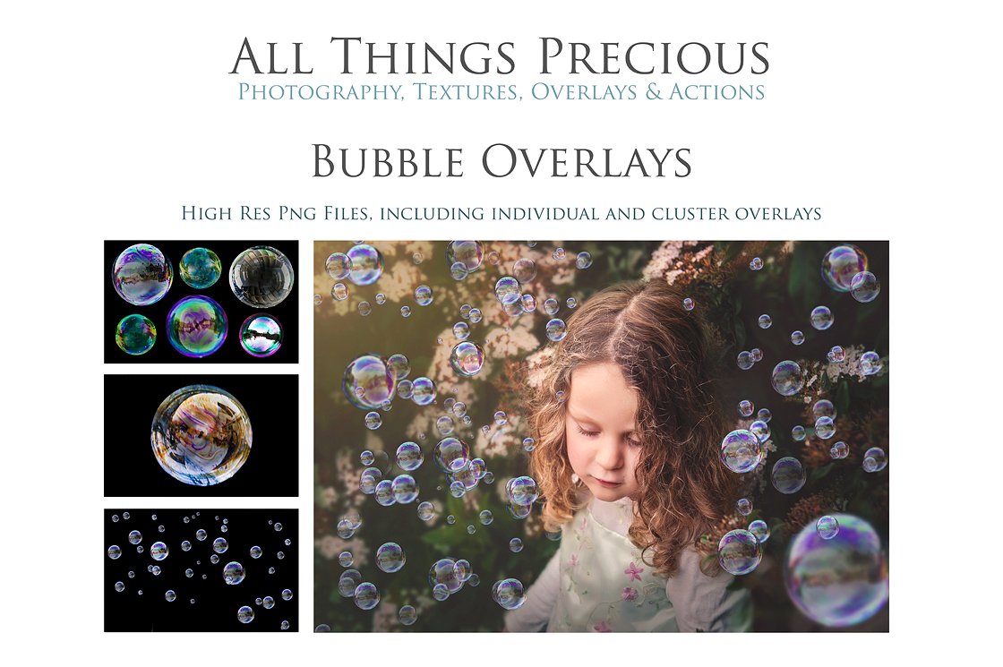 逼真泡沫叠层纹理素材 Fine Art Real Bubble Overlays