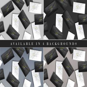 高品质的高端商务质感的名片卡片邀请函样机展示模型mockups