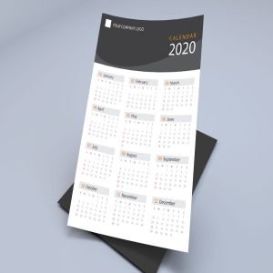 素色设计风格2020日历年历设计模板 Creative Calendar Pro 2020插图5