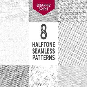 半色调圆点图案纹理 Vector Halftone Dot Patterns Pack