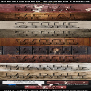 废旧文本效果的图层样式文件下载[PSD]