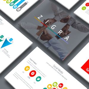 创意项目计划书演示PPT幻灯片模板 ZIGRA Powerpoint Template