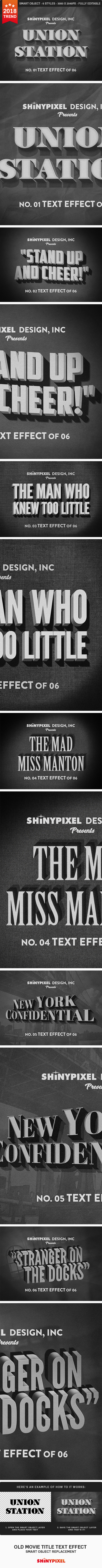 复古老式电影文字效果的图层样式文件下载[psd]