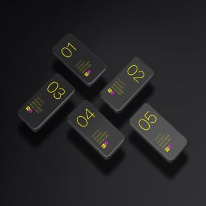 极简主义iPhone X样机模板 Phone X Minimalistic Mock-Ups