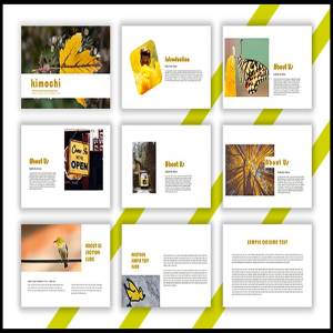 非常适合餐饮快餐咖啡馆小资情调的keynote设计模板