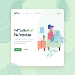 手工制作/传统工艺主题网站矢量插画素材 Handcrafted Illustration – Website Header