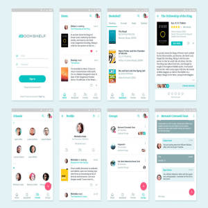 电子书架安卓应用 APP UI 套件