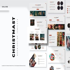 企业圣诞节活动策划书谷歌幻灯片模板 Christmas – Google Slides Template