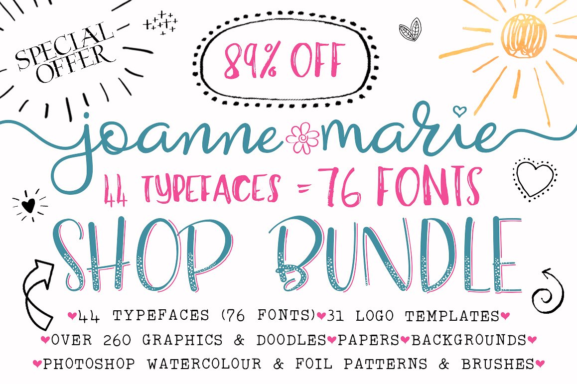 海报设计字体素材包 Font Bundle – Shop Bundle（极力推荐）