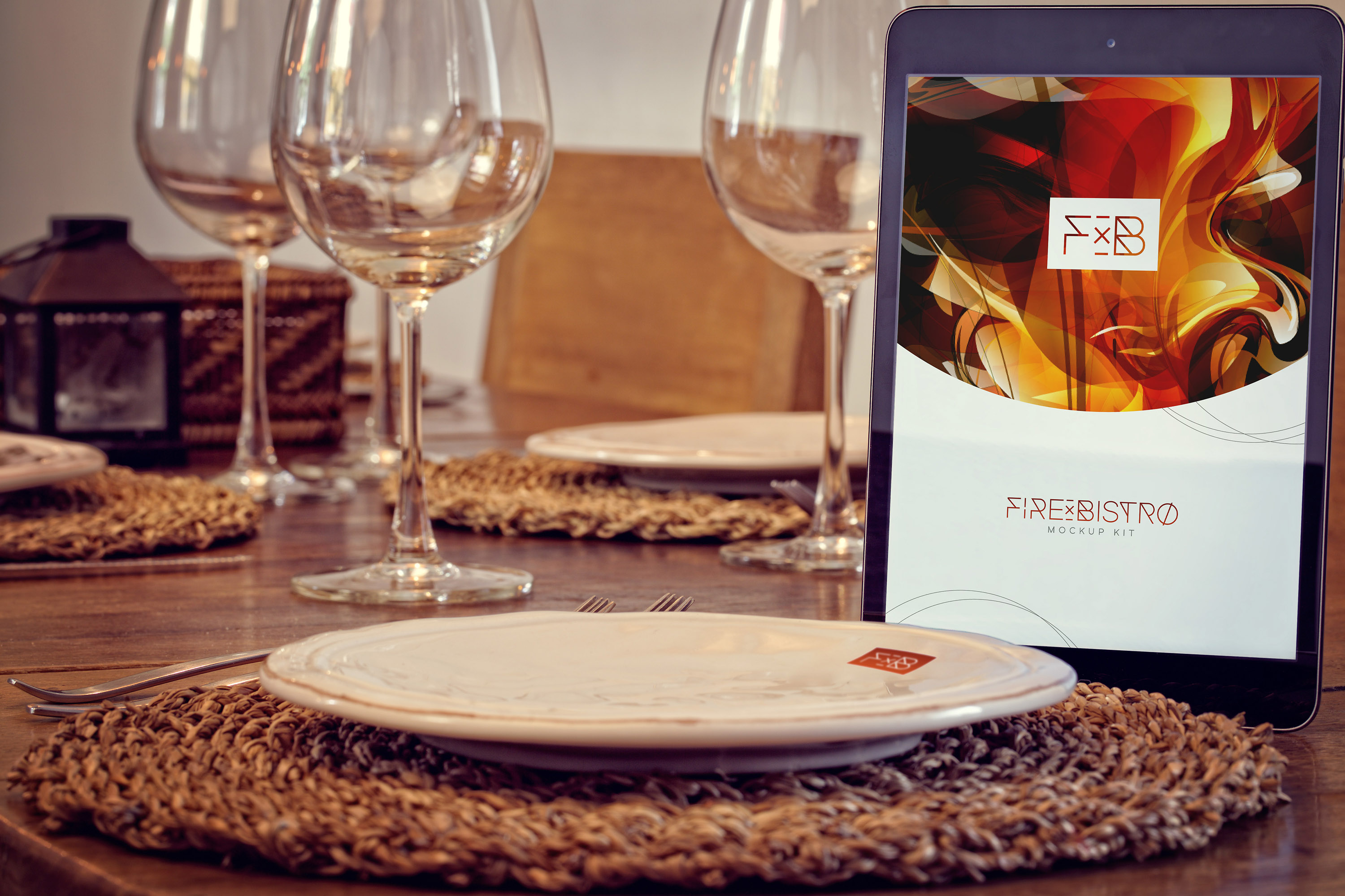 iPad Mini平板电脑实景样机模板 iPad Mini 3 Mockup