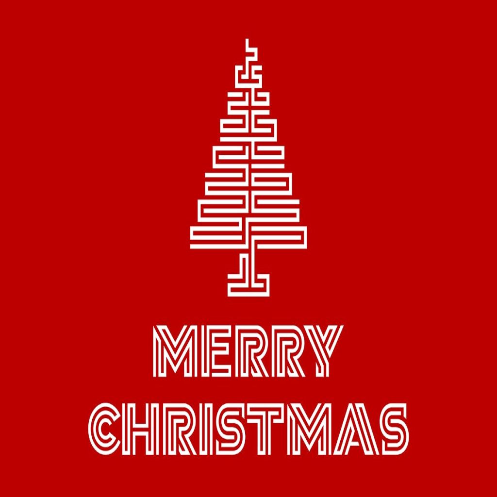 简约创意圣诞主题贺卡矢量设计模板 Merry Christmas Greeting Card design插图