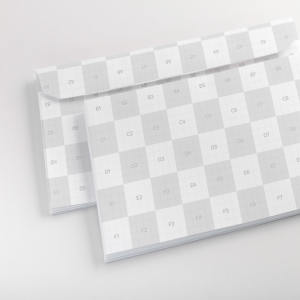 信头信封品牌标识设计预览图样机模板01 Letterhead Envelope Mockup 01插图2