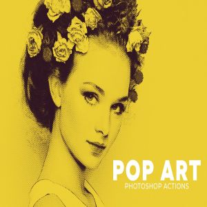 20款流行艺术效果照片后期处理调色滤镜PS动作v1 Pop Art Photoshop Actions