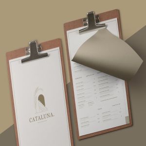 极简现代设计风格餐厅菜单设计模板 Restaurant Menu