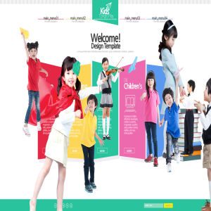 少儿&儿童成长乐园创意广告Banner设计模板