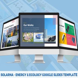生态能源主题谷歌幻灯片模板 Solarna – Energy & Ecology Google Slides Template