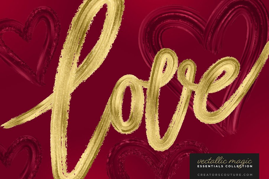 惊人美丽的金属油漆AI笔刷 Vectallic Magic Brush Revolution!