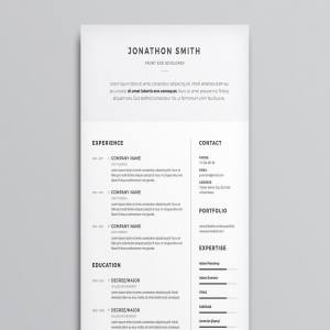 超简洁个人简历模板 Clean Resume/CV Template