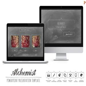黑板报风格PPT幻灯片模板 Alchemist Powerpoint Templates