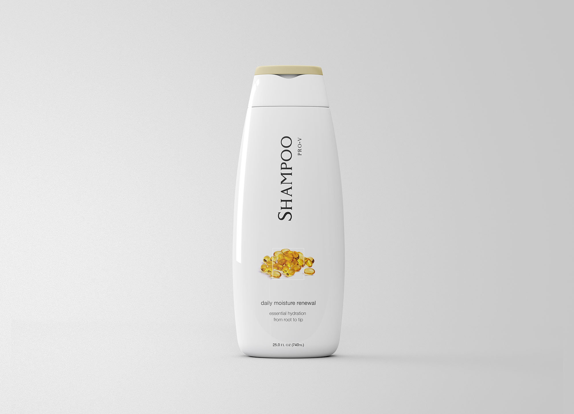 洗发水瓶塑料瓶包装外观设计PSD样机模板 PSD Shampoo Mockup