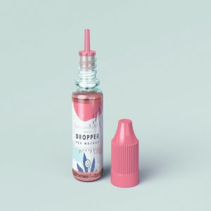 电子烟烟油滴管瓶外观设计样机模板 Vape Dropper Bottle MockUp