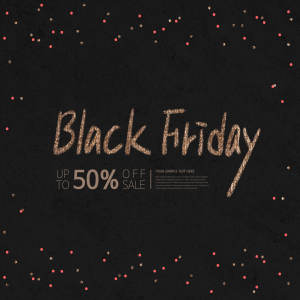 黑色星期五电商购物狂欢节促销广告海报psd模板