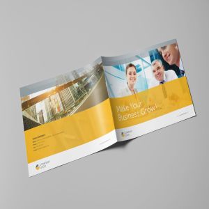 简约设计风格公司宣传画册版式设计模板 Clean Business Landscape Brochure