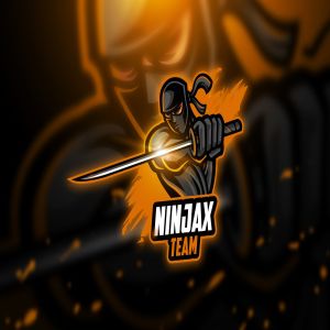 带剑忍者电子竞技战队Logo模板 Ninja – Mascot & Esport Logo