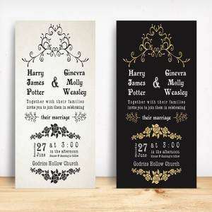 经典花卉包边婚礼邀请函套装 Classic Wedding Invitation Pack