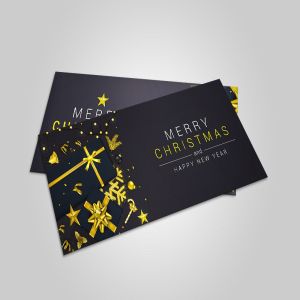 圣诞节&新年主题贺卡设计模板素材 Merry Christmas and Happy New Year greeting cards插图4