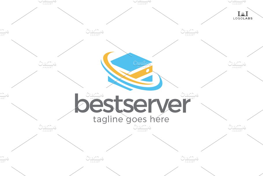 服务主题Logo模板 Best Server Logo