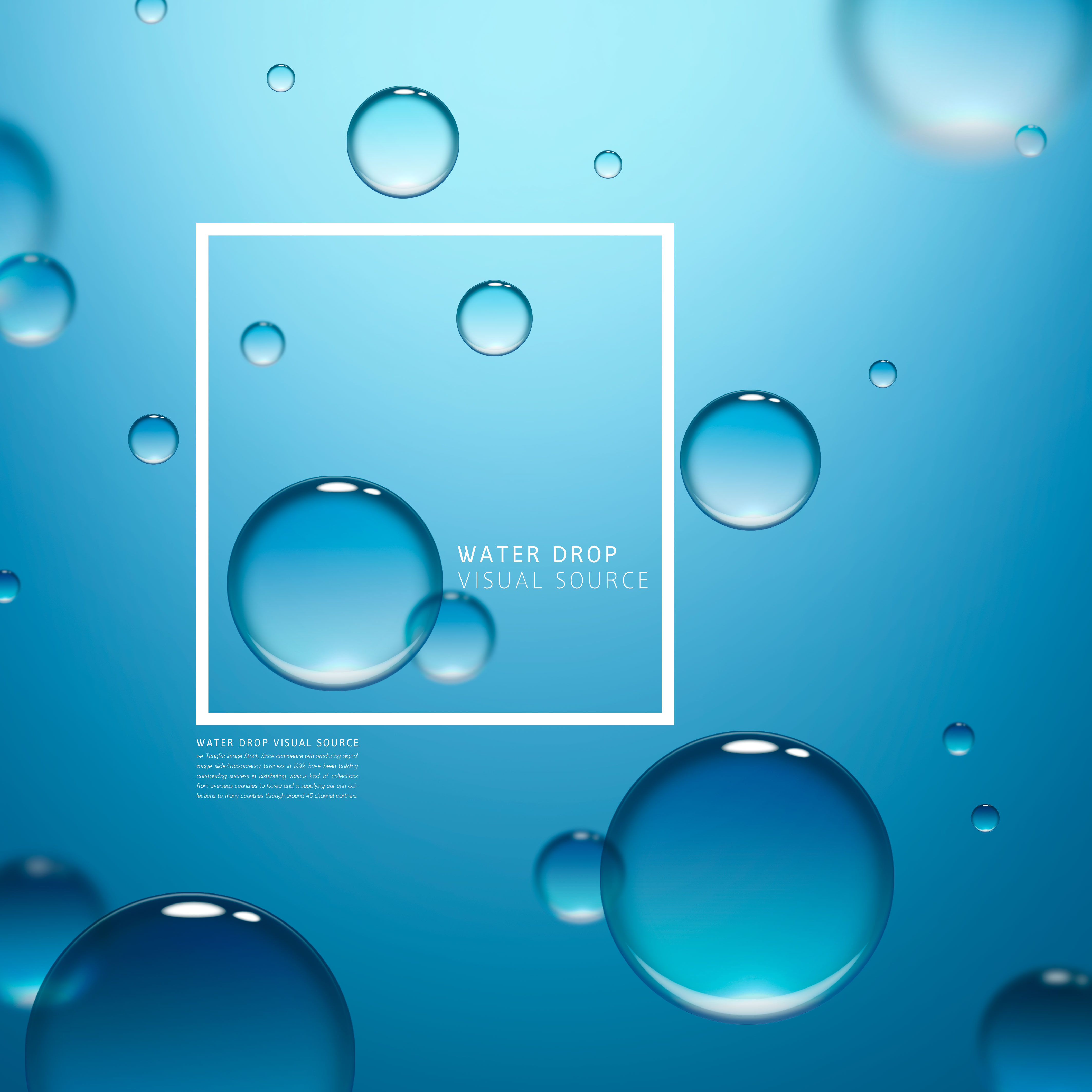 清新水分子结构海报图片psd素材合集