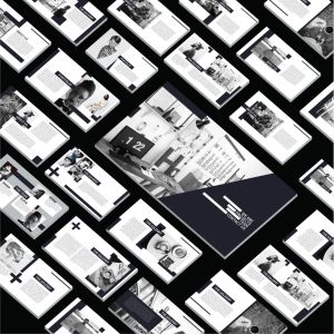 高品质的时尚高端黑白配色几何图形powerpoint幻灯片演示模版（pptx）