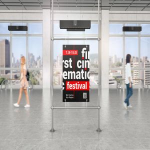 金属框架广告海报展览样机 Advertising Poster Mockups