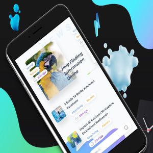 新闻资讯类APP应用设计模板 News 5 Mobile Ui