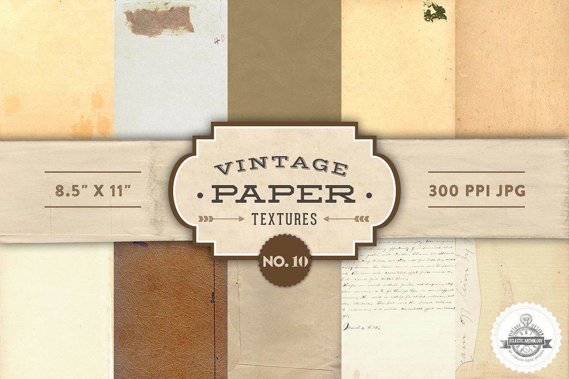 复古纸张材质肌理素材 Vintage Paper Textures – No. 10