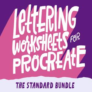 可爱风格手写字体图形笔刷[PS&Procreate] The Standard Bundle Pack