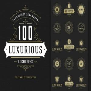 1000+复古风格Logo&徽章模板 1000 Logos and Badges Bundle插图32