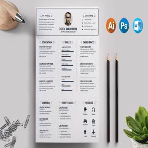 现代和极其专业简历模板