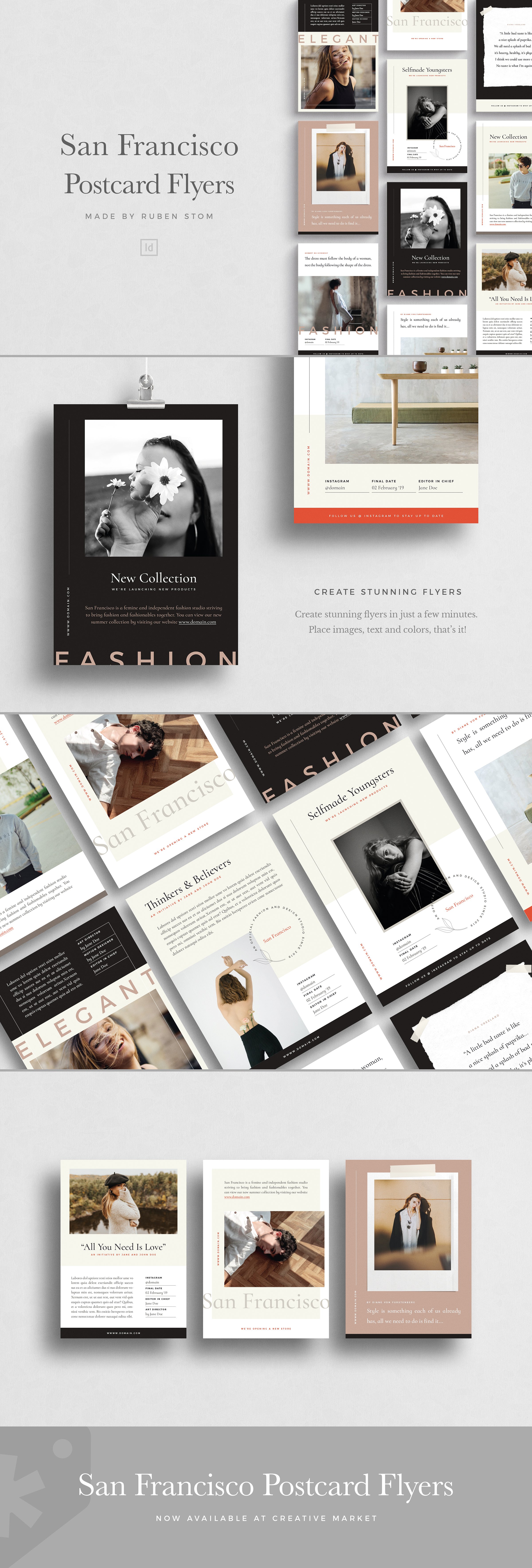 优雅时尚传单模板合集 San Francisco Flyer Pack