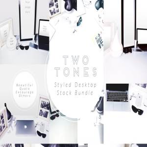 写实办公场景桌面图像 TwoTones Styled Desktop Stock Bundle