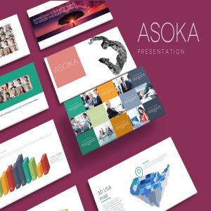 企业团队介绍PPT幻灯片模板下载 ASOKA Powerpoint Template