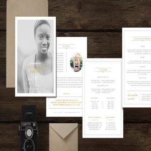 4页人物杂志模板 Senior 4-Page Magazine Template